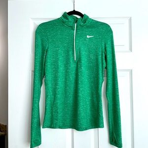 Nike running pullover- green
